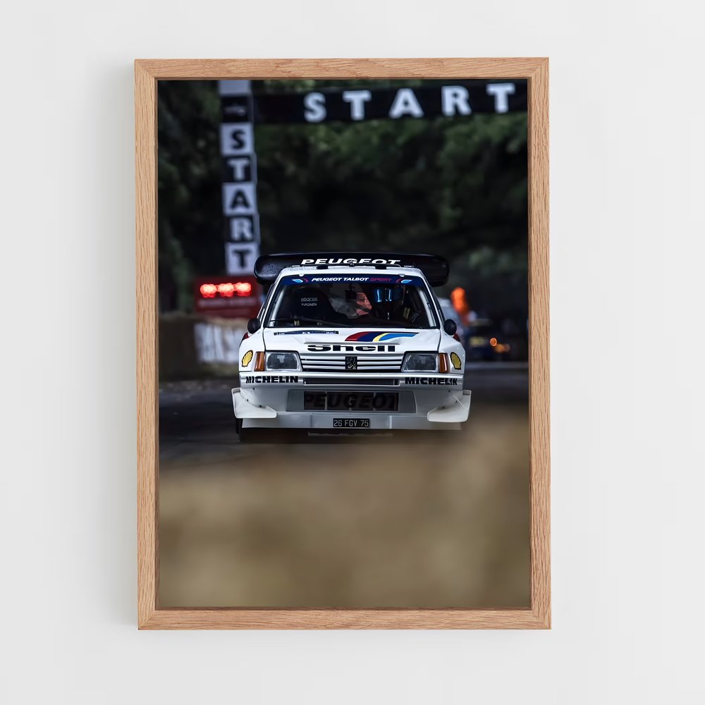 Poster Nuit de Rallye – affiche Peugeot (vue 4)